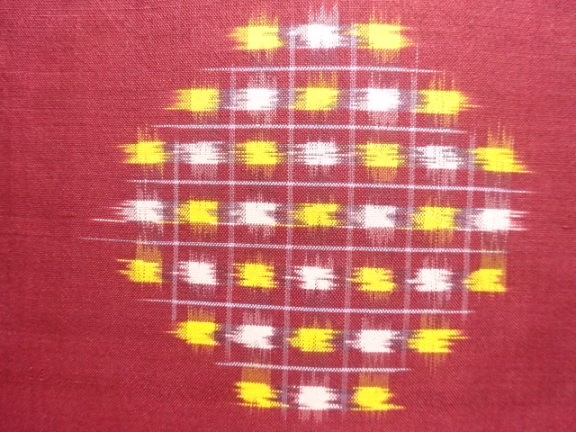 JAPANESE KIMONO / ANTIQUE KIMONO / MEISEN / SILK / WOVEN CIRCLES